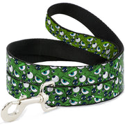 Dog Leash - Monsters Inc. Eye Collage Weathered Greens/Blues Dog Leashes Disney