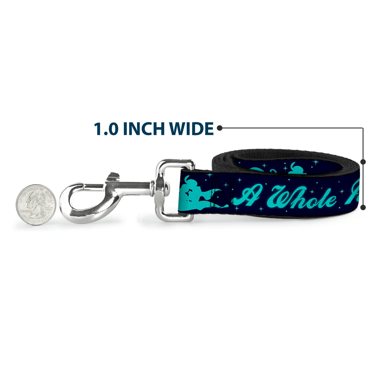 Dog Leash - Aladdin & Jasmine Silhouette A WHOLE NEW WORLD Dog Leashes Disney