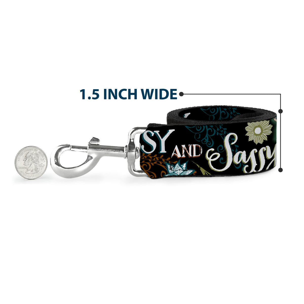 Dog Leash - Tinker Bell Floral Collage CLASSY AND SASSY Dog Leashes Disney