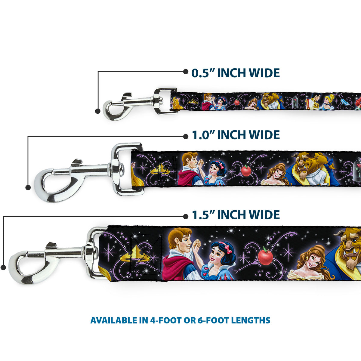 Dog Leash - Disney Princesses & Prince's Dancing Dog Leashes Disney