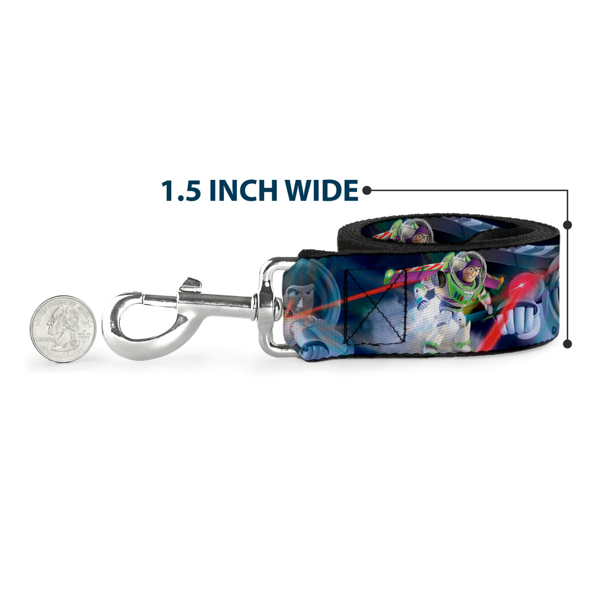 Dog Leash - Buzz Lightyear Action Poses Stacked Dog Leashes Disney
