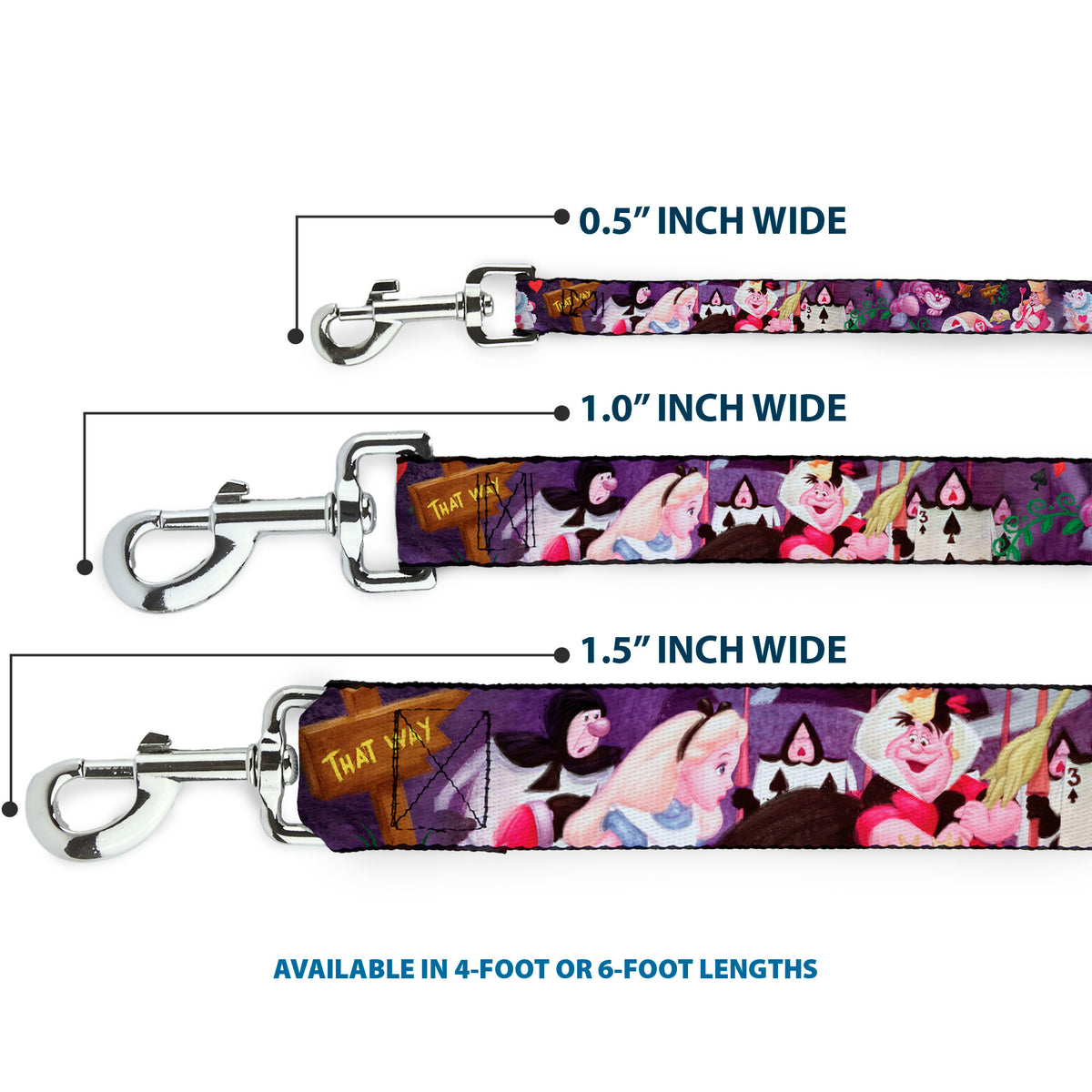 Dog Leash - Alice & the Queen of Hearts Scenes Dog Leashes Disney