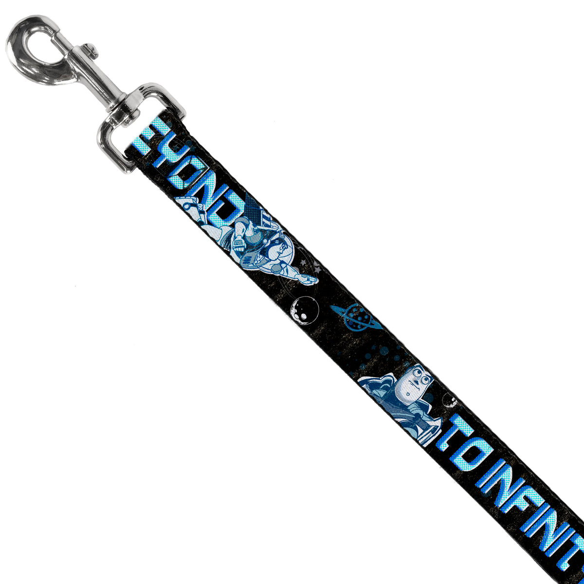 Dog Leash - Buzz Poses/Stars TO INFINITY AND BEYOND Black/Blues Dog Leashes Disney