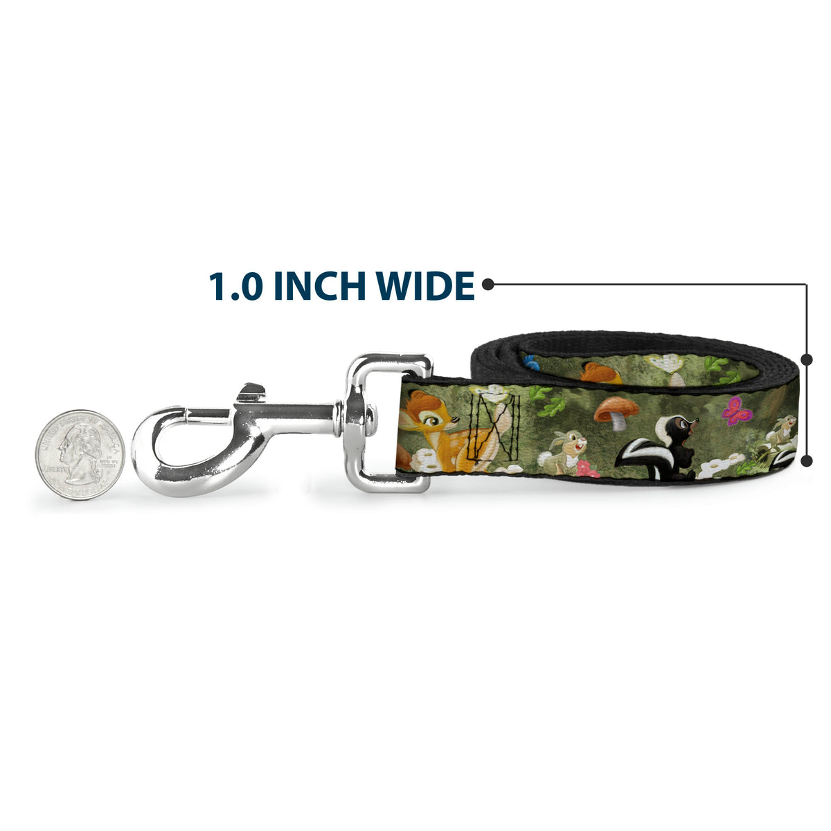 Dog Leash - Bambi & Friends Scene Dog Leashes Disney