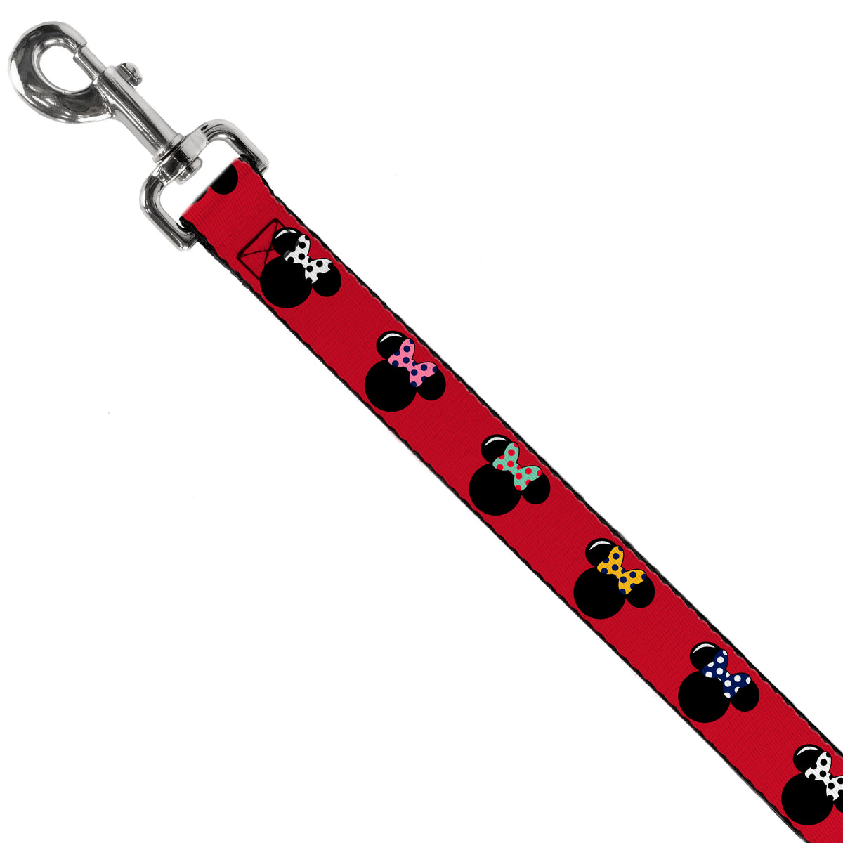 Dog Leash - Minnie Mouse Silhouette Red/Black/Polka Dot Dog Leashes Disney