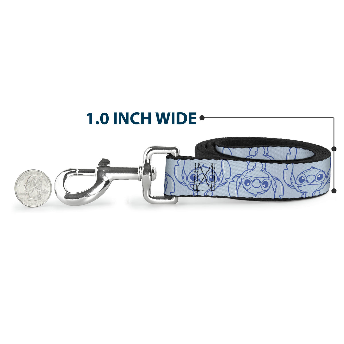 Dog Leash - Stitch Pose Flip Light Blue/Blue Dog Leashes Disney