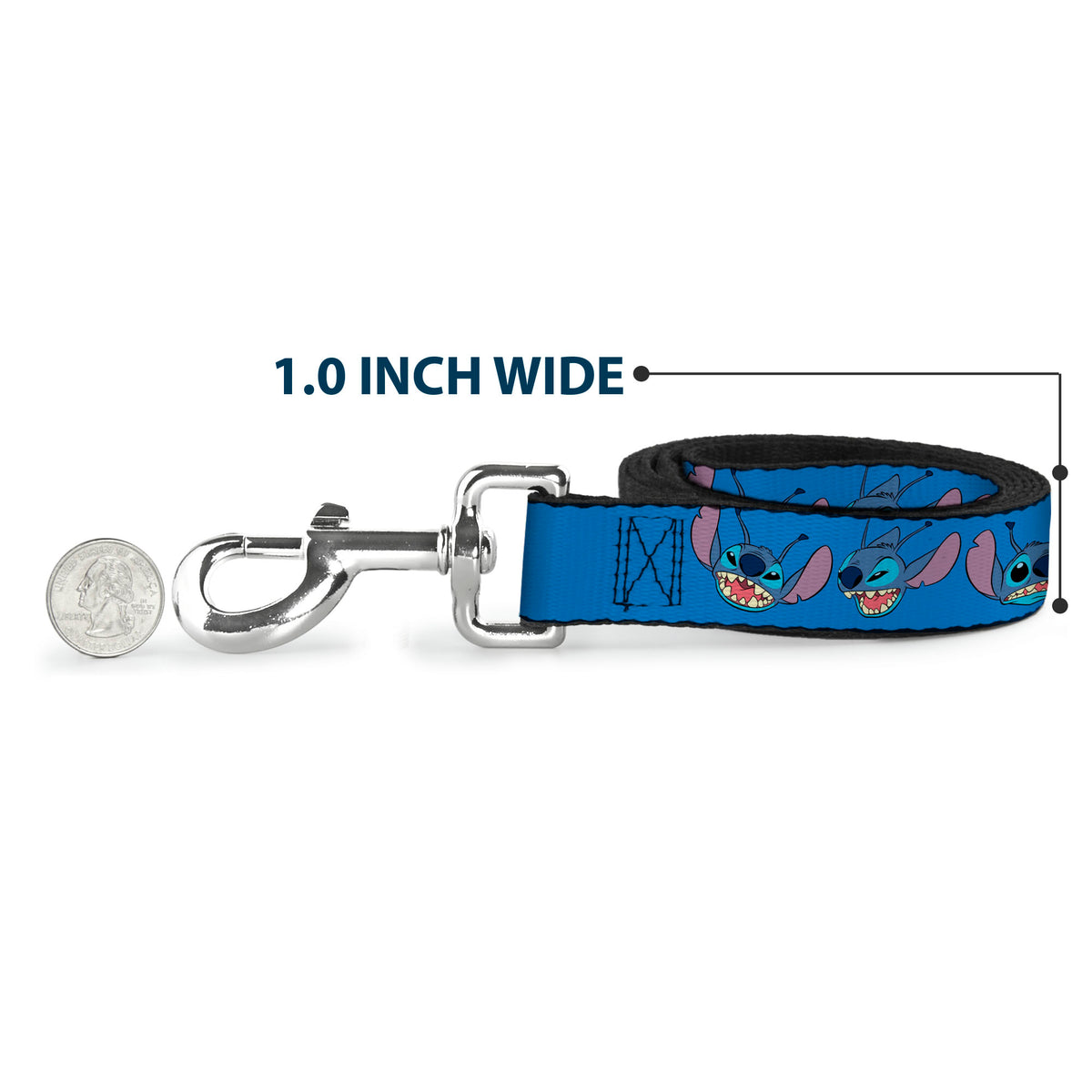 Dog Leash - Lilo and Stitch Stitch Expressions Blue Dog Leashes Disney