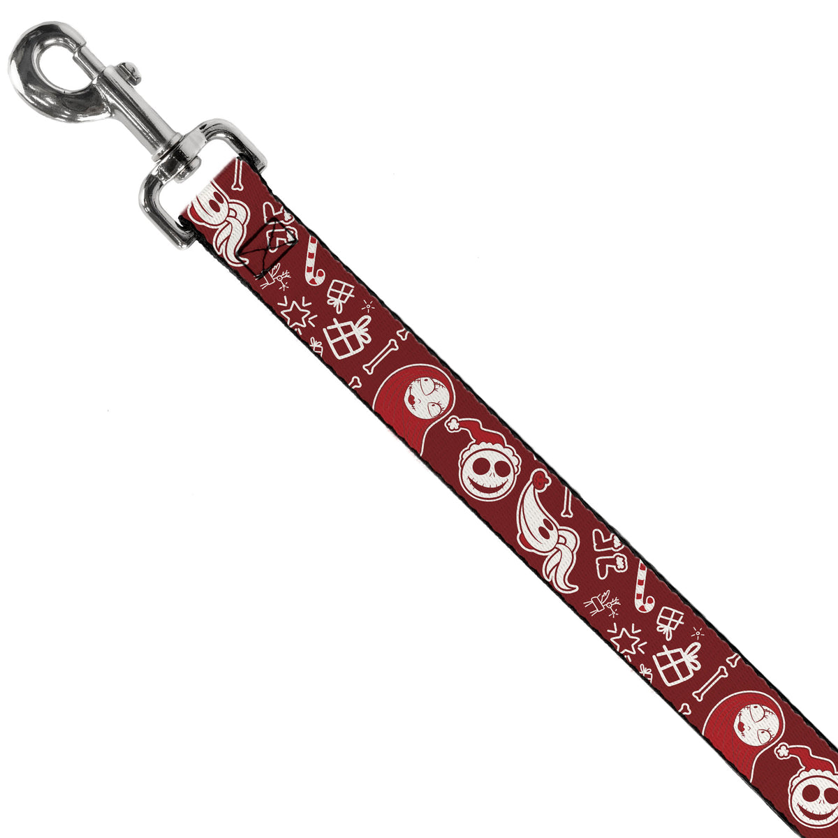 Dog Leash - The Nightmare Before Christmas Icons Collage Burgundy/Reds Dog Leashes Disney