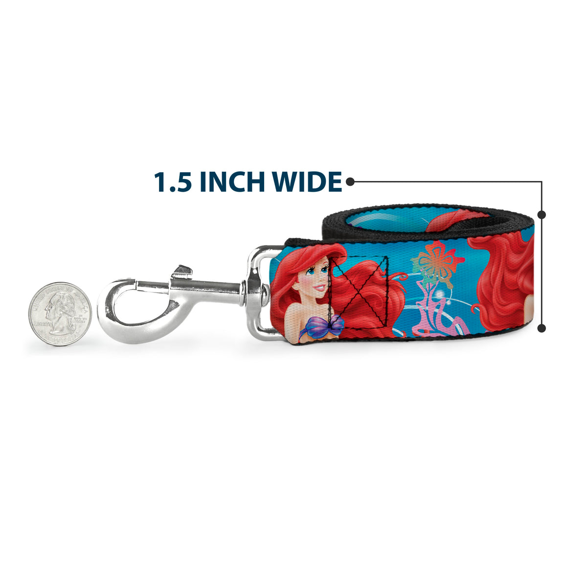 Dog Leash - Tinker Bell Poses/Sleeping Floral Collage Dog Leashes Disney