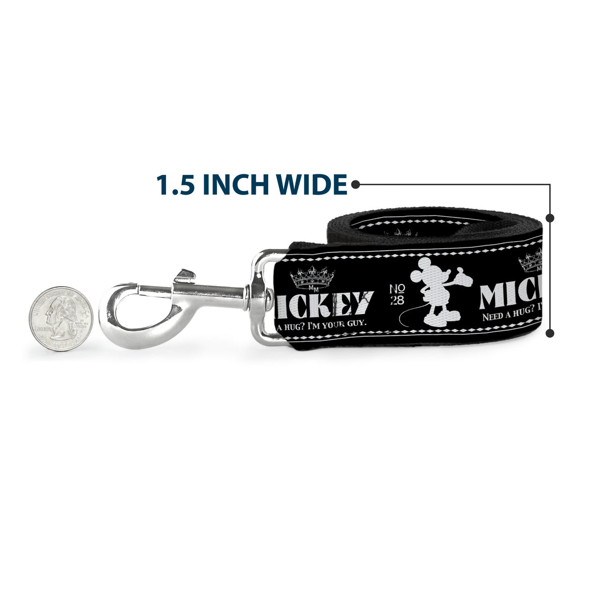 Dog Leash - Muppets Faces Black Dog Leashes Disney