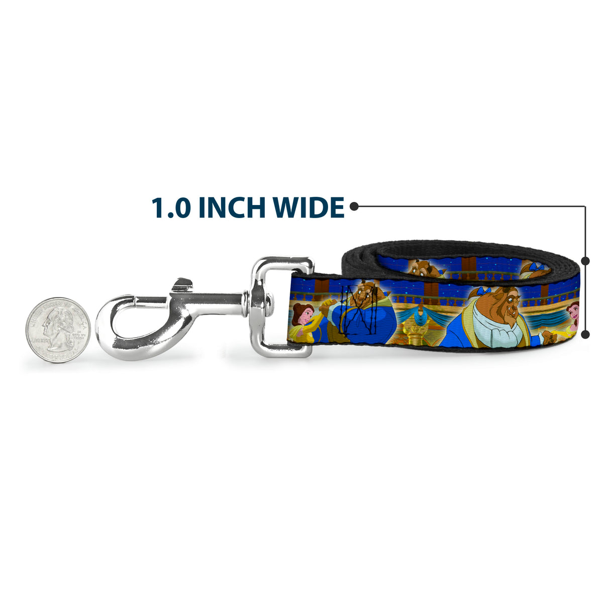 Dog Leash - Beast & Belle Ball Scene Poses Dog Leashes Disney