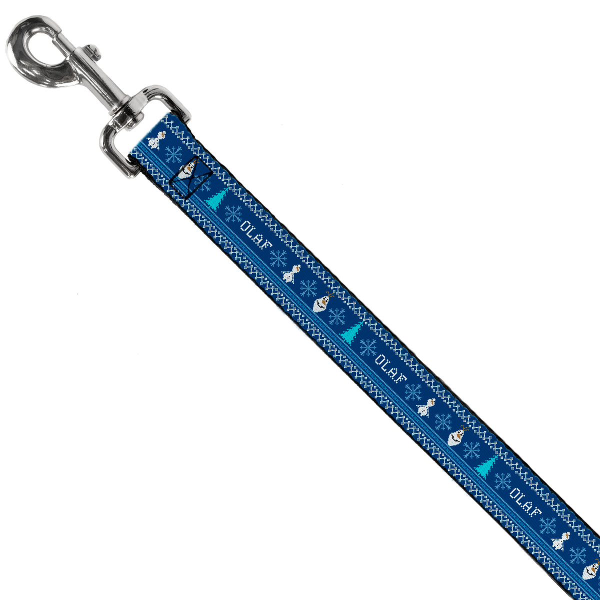Dog Leash - Olaf/Snowflakes Stitch Blues/White Dog Leashes Disney