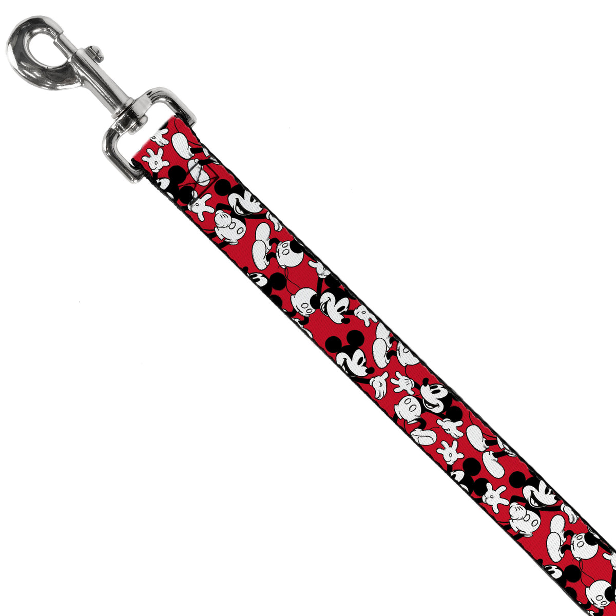 Dog Leash - Mickey Mouse Poses Scattered Red/Black/White Dog Leashes Disney