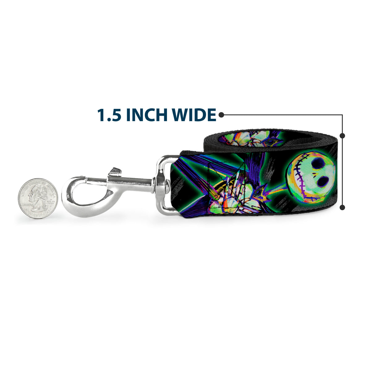 Dog Leash - Classic Mickey Mouse Pose Black Dog Leashes Disney