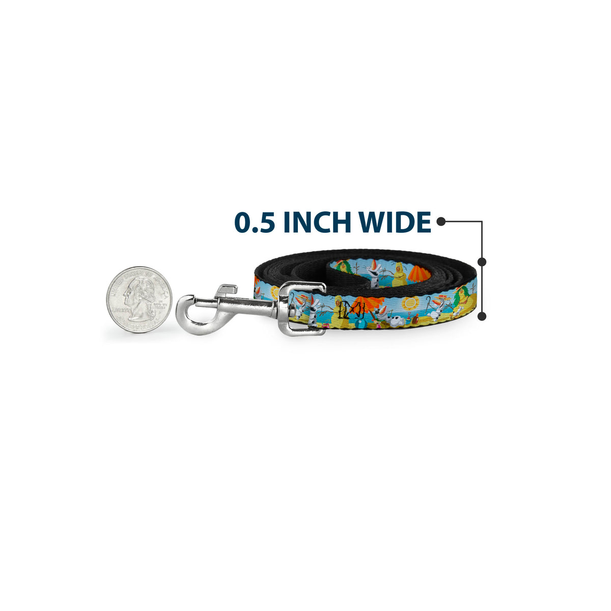 Dog Leash - Olaf Summertime Beach Scenes Dog Leashes Disney
