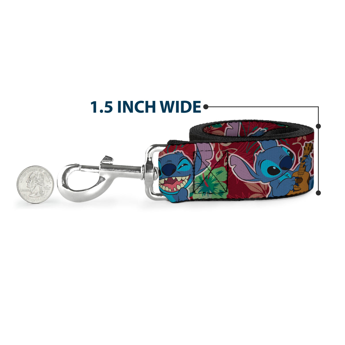 Dog Leash - Disney Princess Poses/Castle Silhouettes Purples/Multi Color Dog Leashes Disney