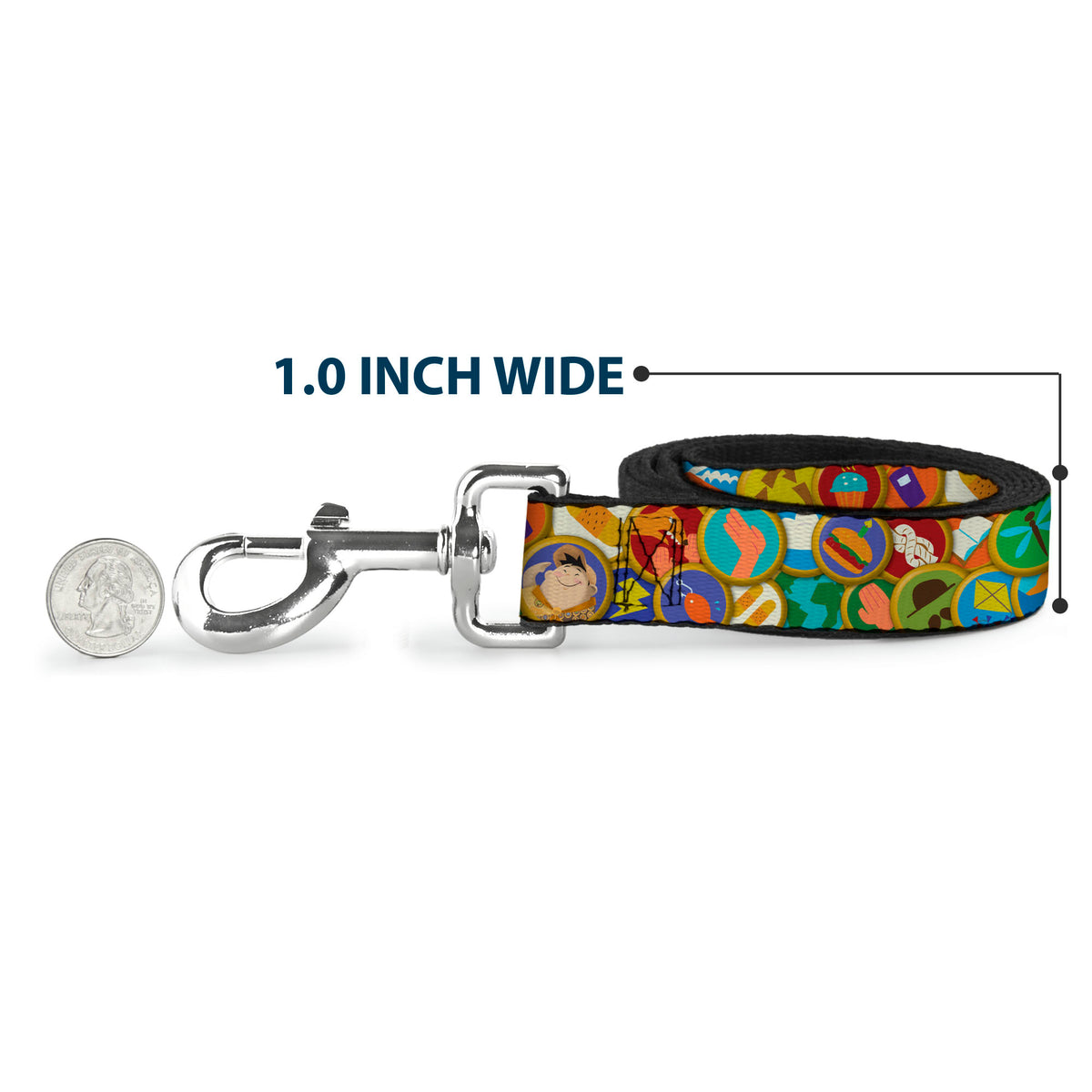 Dog Leash - Stacked Wilderness Explorers Badges Dog Leashes Disney