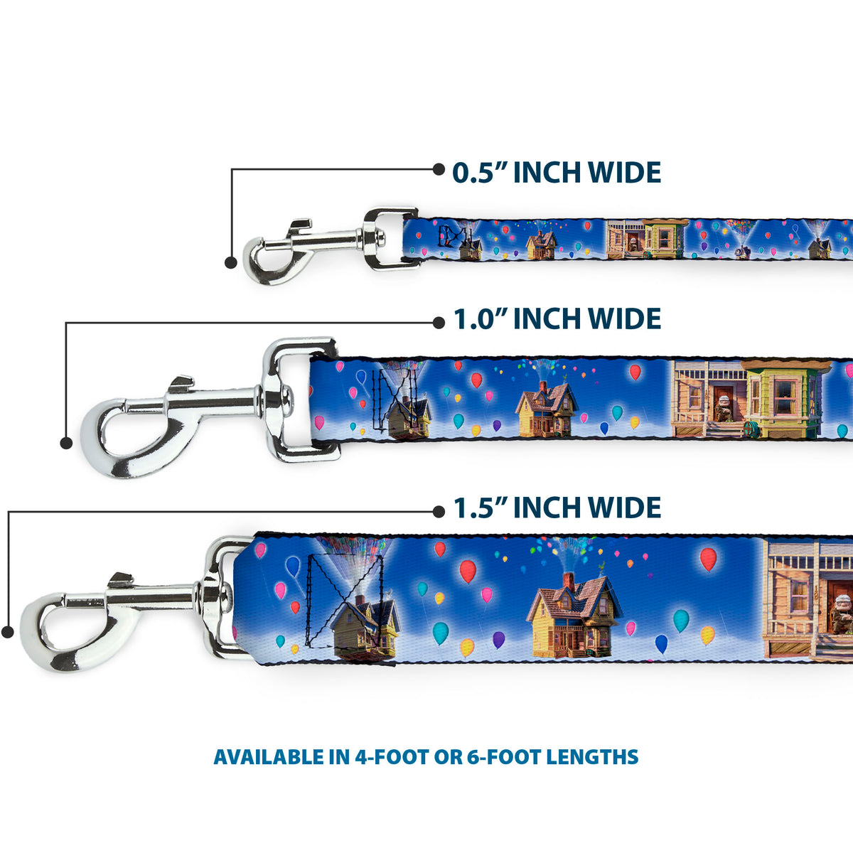 Dog Leash - Up Carl on Porch/Flying House/Balloons Dog Leashes Disney