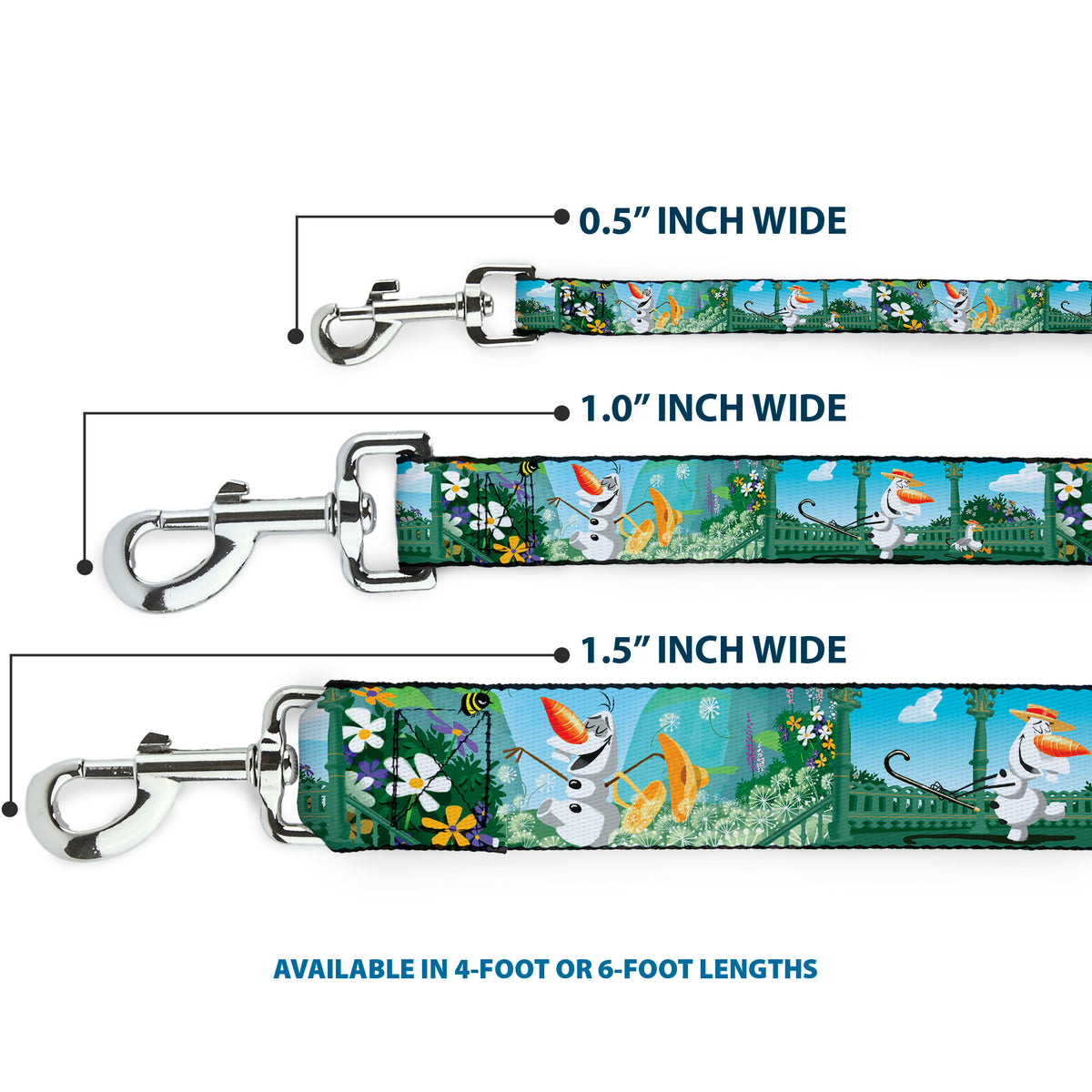 Dog Leash - Olaf Garden Scenes Dog Leashes Disney