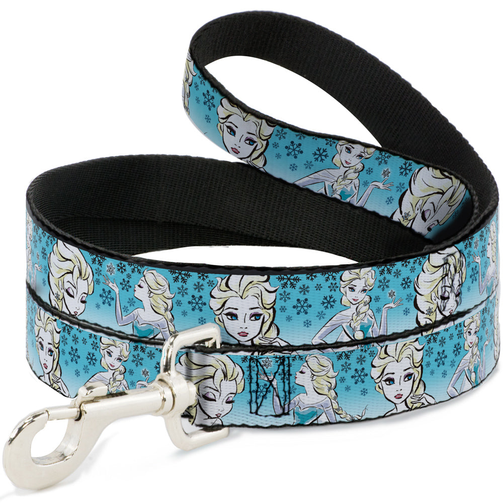 Dog Leash - Anna/Snowflakes Frozen Art Collection Poses Dog Leashes Disney