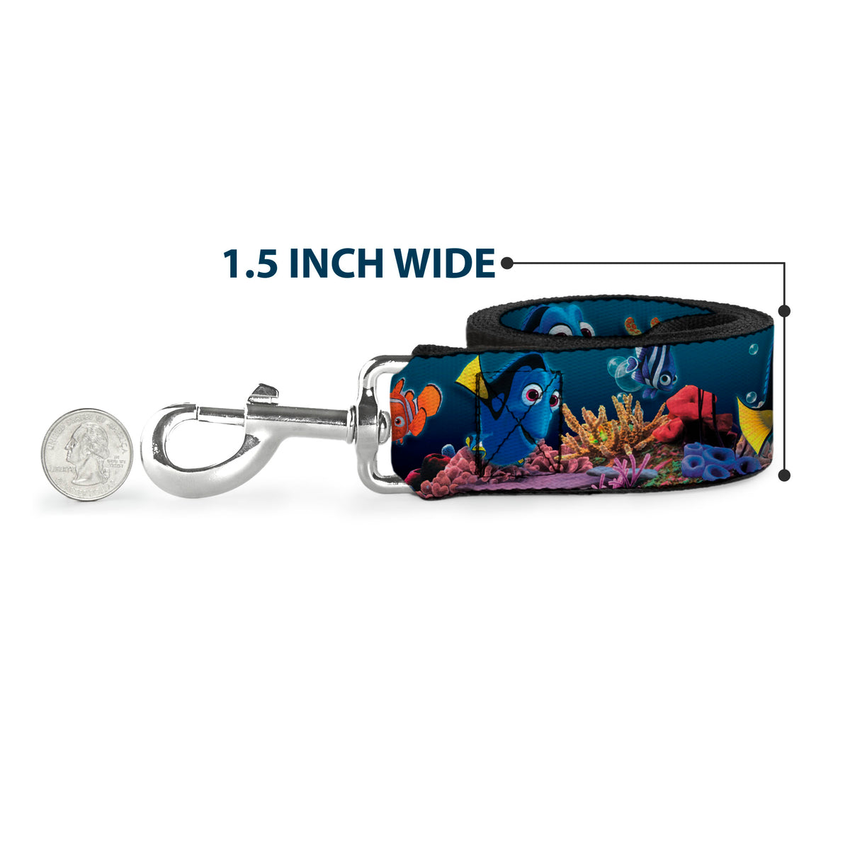 Dog Leash - Stitch 6-Expressions Tropical Flora Burgundy Reds/Greens Dog Leashes Disney