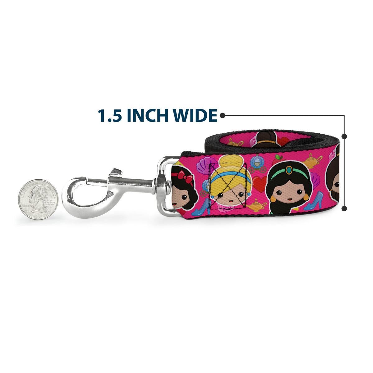 Dog Leash - Alice & Cheshire Cat Poses/Flowers Dog Leashes Disney