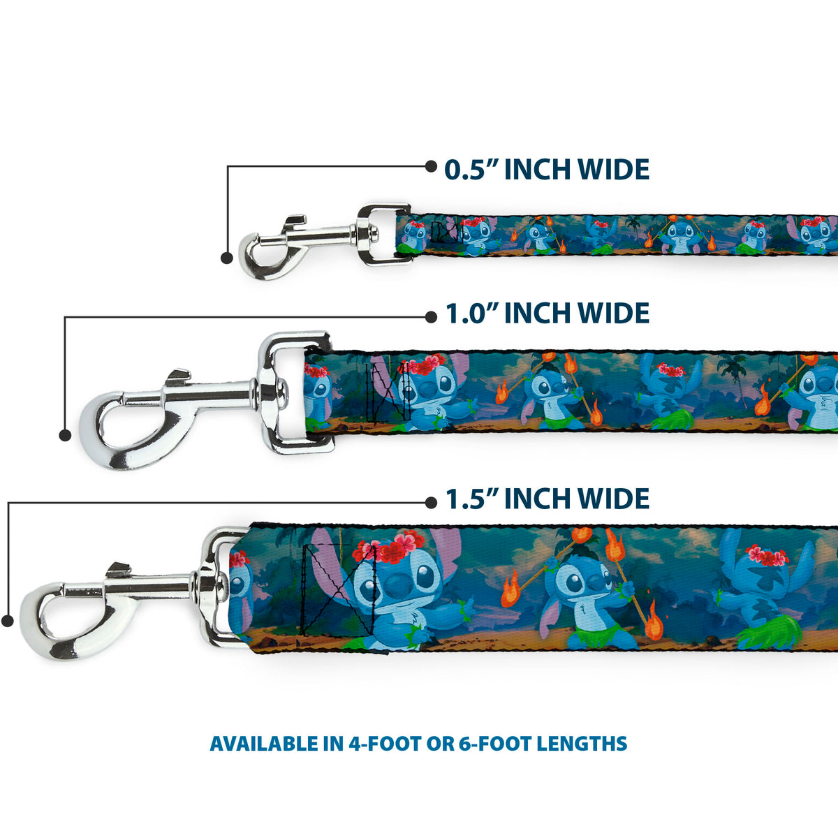 Dog Leash - Stitch Hula Dance 5-Poses Dog Leashes Disney