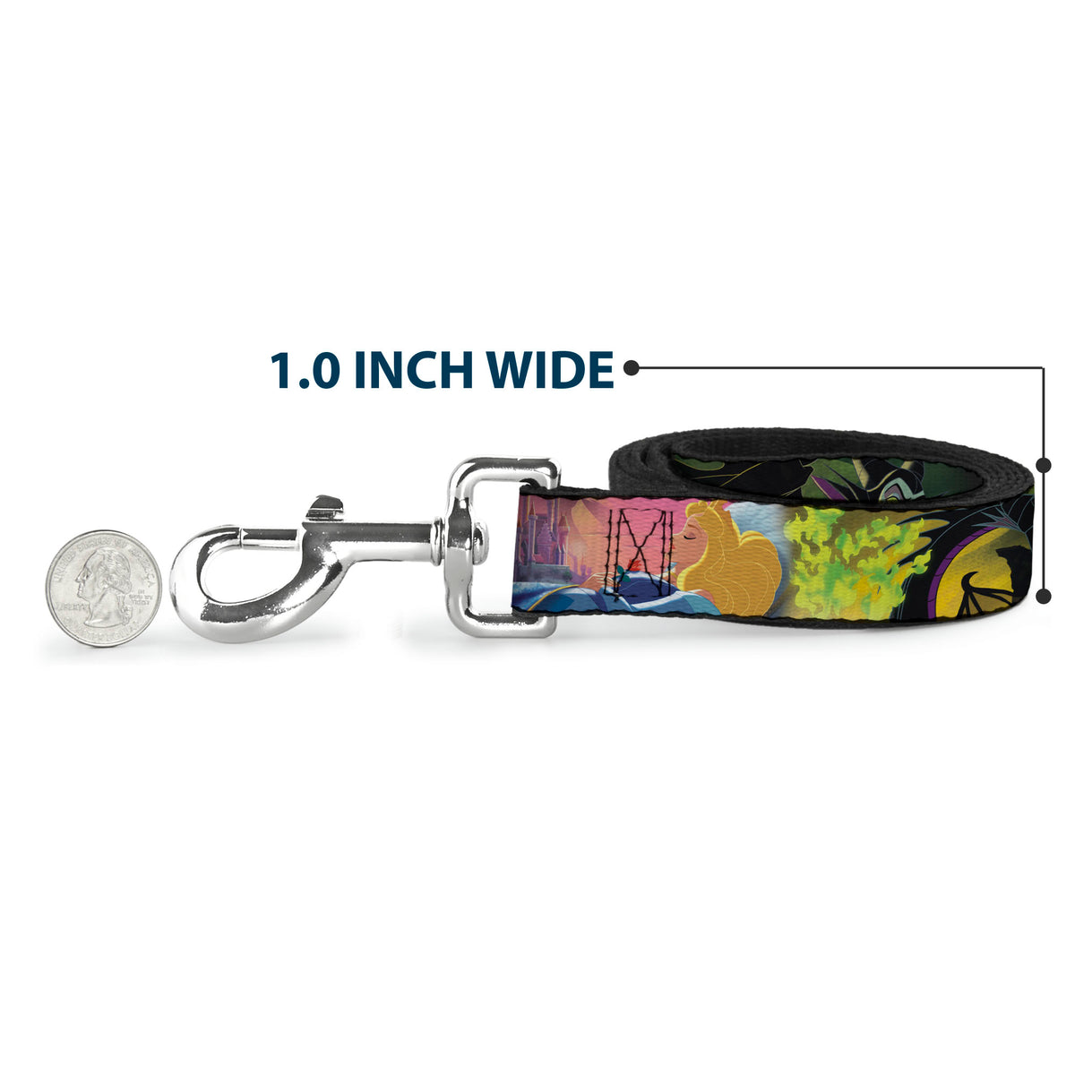 Dog Leash - Sleeping Beauty & Maleficent/Maleficent Dragon Scenes Dog Leashes Disney