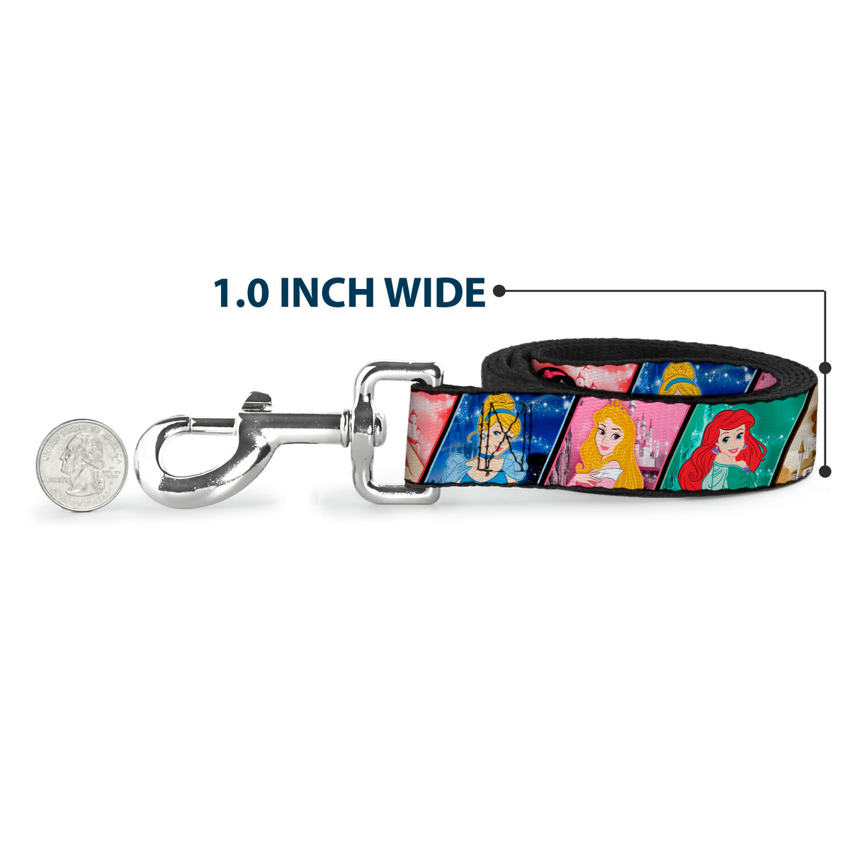 Dog Leash - Disney Princess Poses/Castle Blocks Dog Leashes Disney