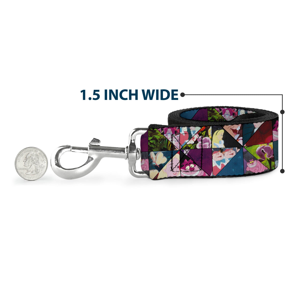 Dog Leash - Princess Sketch Poses/Floral Collage Pinks/Grays Dog Leashes Disney