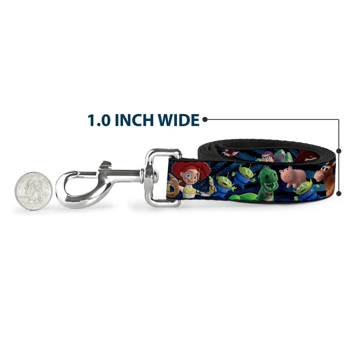 Dog Leash - Toy Story Characters Running2 Denim Rays Dog Leashes Disney