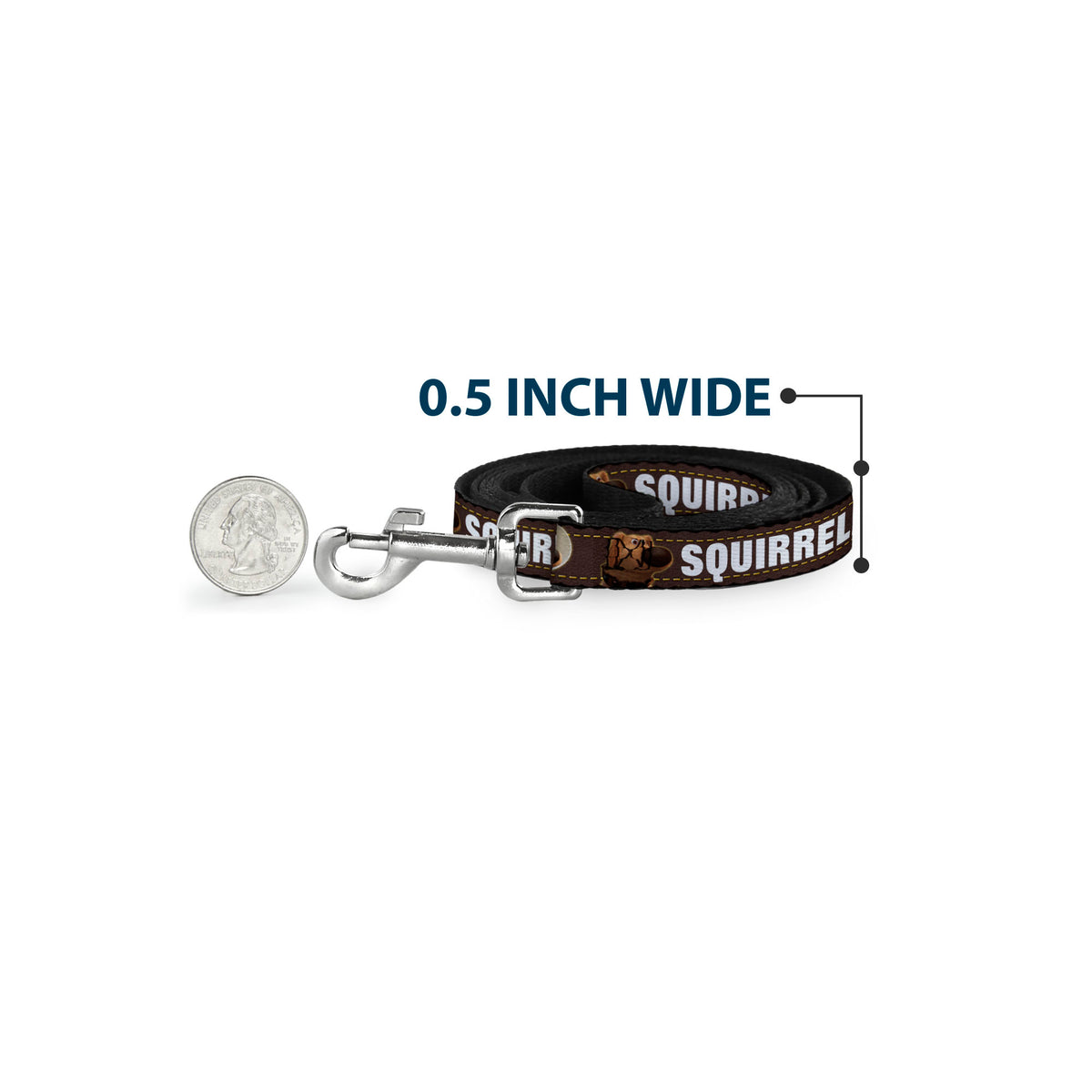 Dog Leash - Dug 3-Poses/SQUIRREL! Brown/Yellow/White Dog Leashes Disney