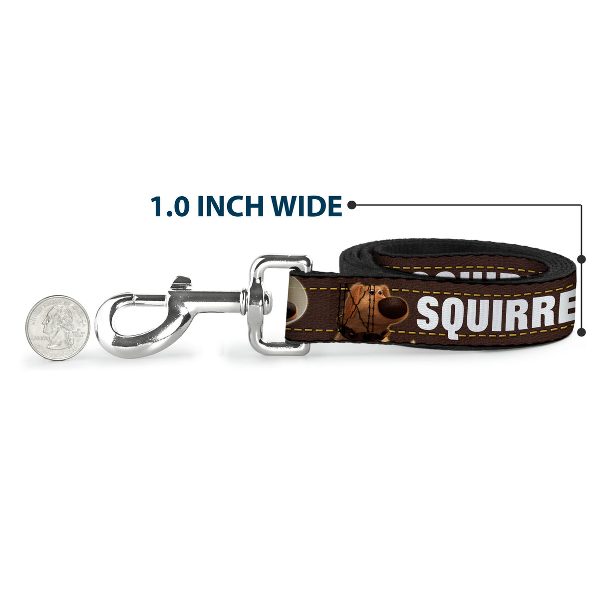 Dog Leash - Dug 3-Poses/SQUIRREL! Brown/Yellow/White Dog Leashes Disney