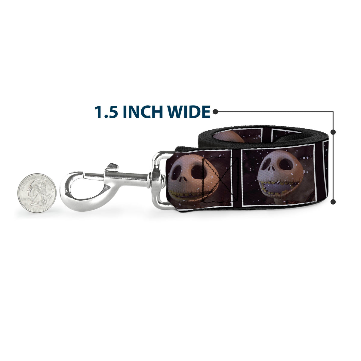 Dog Leash - Oogie Boogie 4-Poses Black/Yellow/Green Dog Leashes Disney