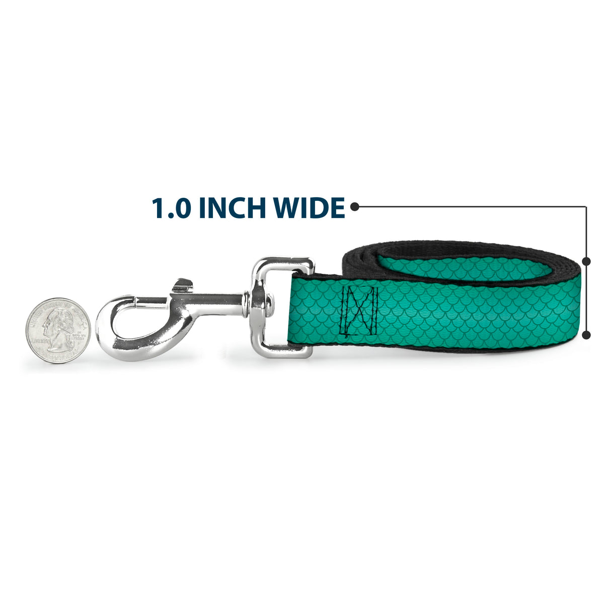 Dog Leash - Ariel's Scales Turquoise Blues Dog Leashes Disney