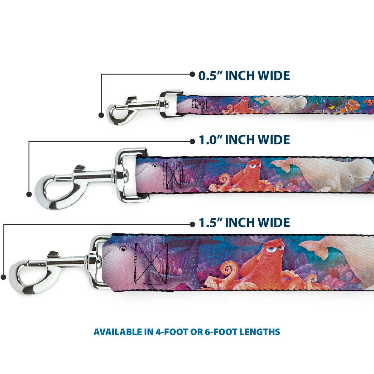 Dog Leash - Dory & 5-Friends Under the Sea Dog Leashes Disney