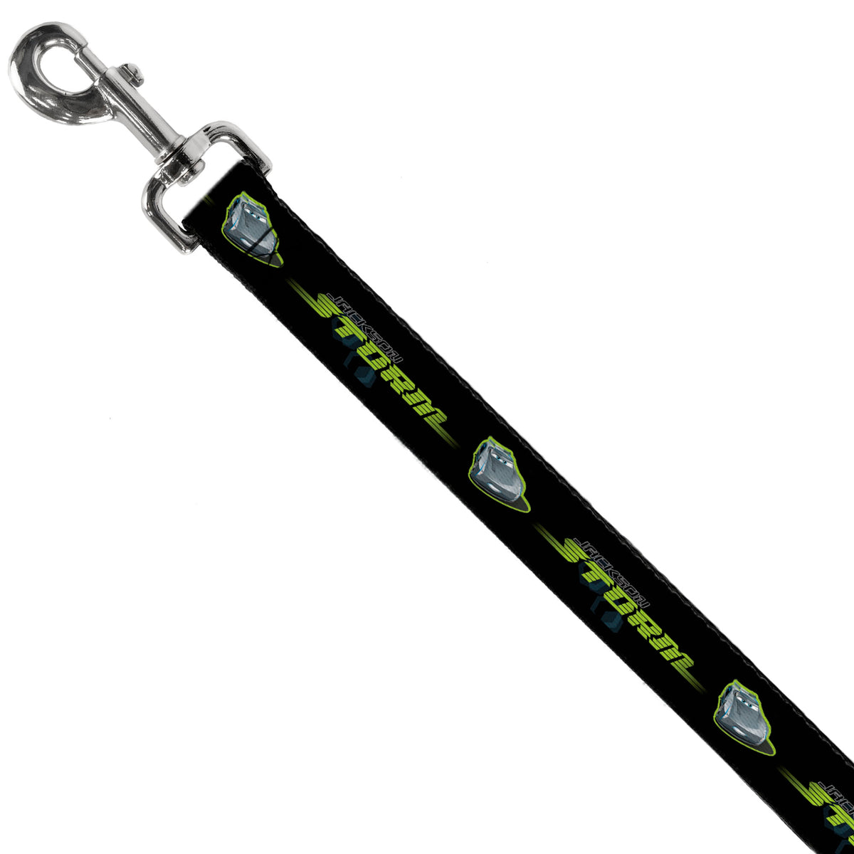 Dog Leash - Cars 3 JACKSON STORM Pose/STRIPE Black/Greens Dog Leashes Disney