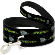 Dog Leash - Cars 3 JACKSON STORM Pose/STRIPE Black/Greens Dog Leashes Disney