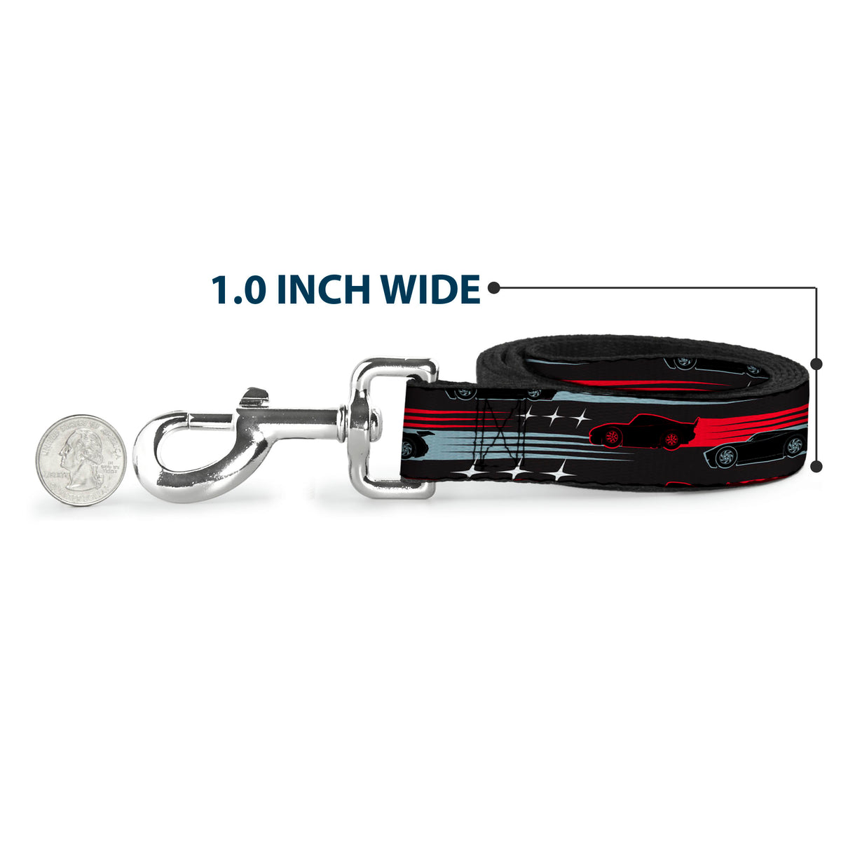 Dog Leash - Cars 3 Cars Stripes/Stars Grays/Blues/Reds Dog Leashes Disney