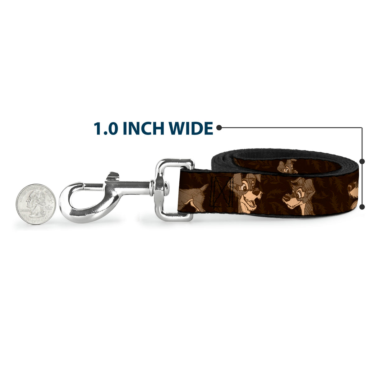 Dog Leash - Tramp 4-Pose Sketch Browns Dog Leashes Disney