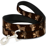 Dog Leash - Tramp 4-Pose Sketch Browns Dog Leashes Disney