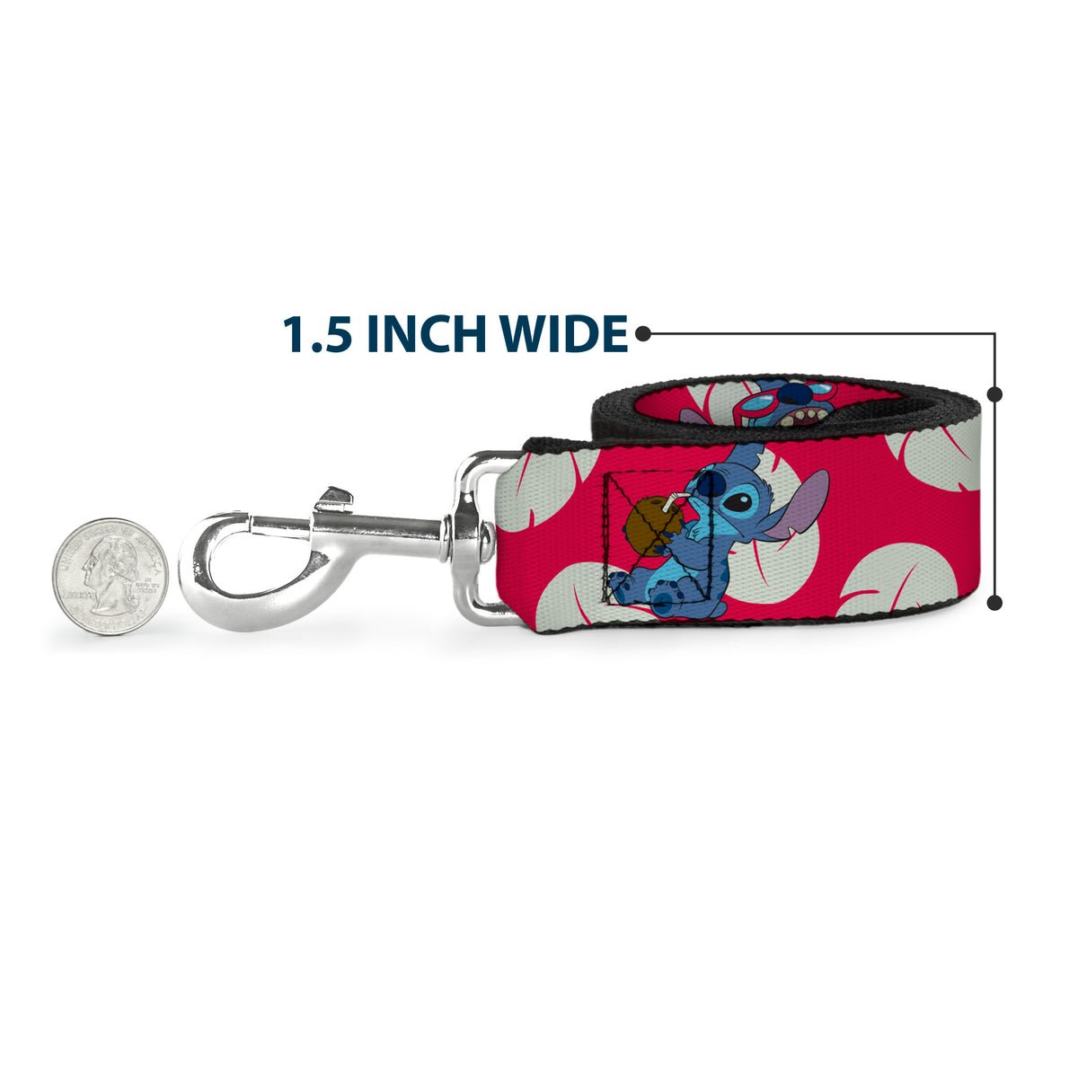 Dog Leash - Toy Story Buzz Lightyear Space Ranger Logo/Striping Red/White/Green/Purple Dog Leashes Disney