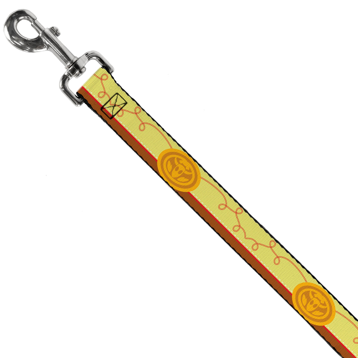 Dog Leash - Toy Story Jessie Bounding Cowboy Buckle Lasso Stripe Yellow/Red/Brown Dog Leashes Disney