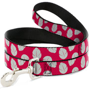 Dog Leash - Lilo & Stitch Bounding Lilo Dress Leaves Red/Ivory Dog Leashes Disney