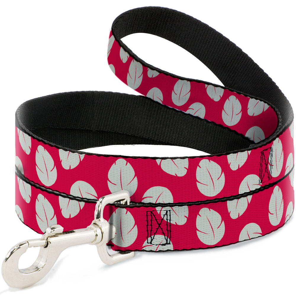Dog Leash - Lilo & Stitch Bounding Lilo Dress Leaves Red/Ivory Dog Leashes Disney