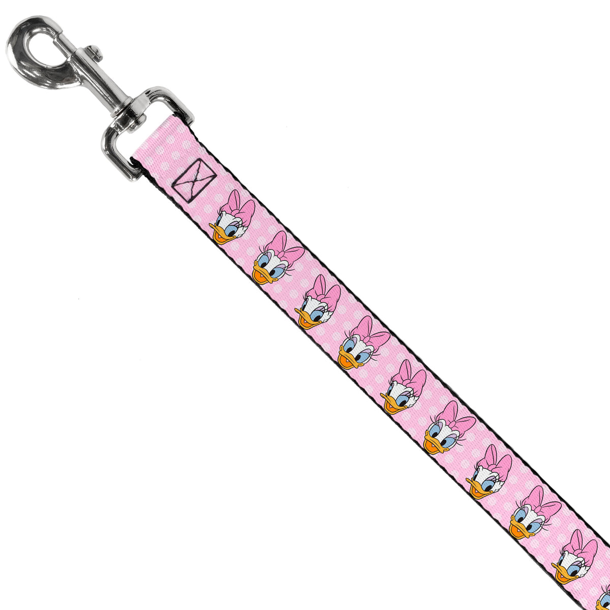 Dog Leash - Daisy Duck 2-Expressions/Dots Pinks Dog Leashes Disney