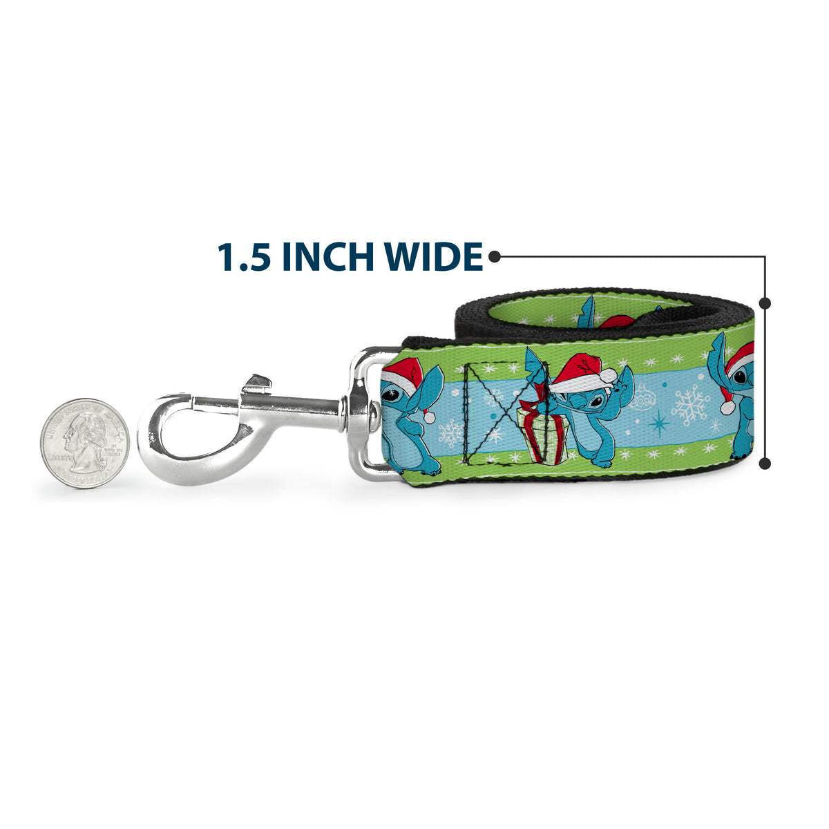 Dog Leash - Beauty and the Beast Belle Castle Pose with Script and Flowers White/Yellows Dog Leashes Disney