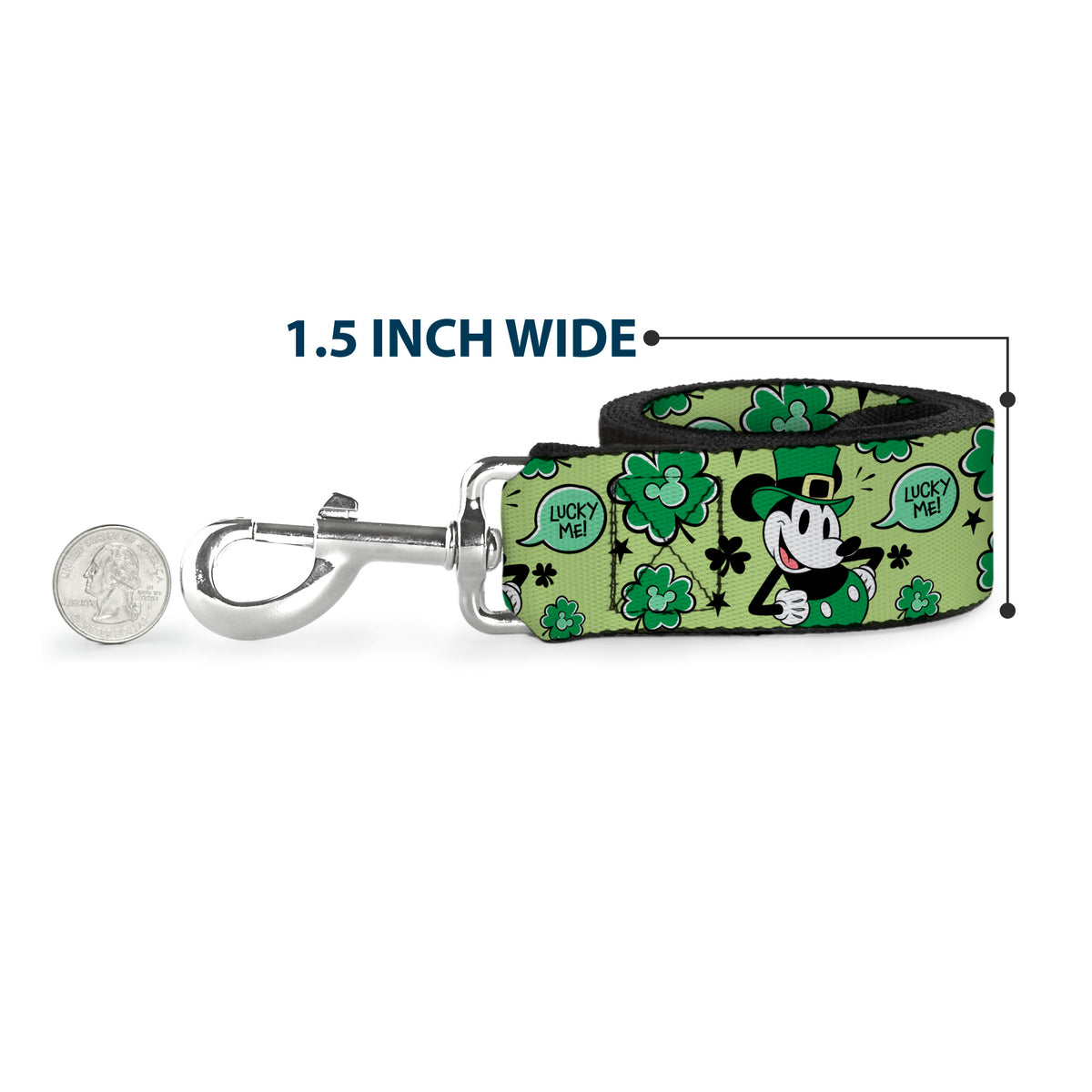 Dog Leash - Cinderella Pumpkin Coach and Mice Pose with Script White/Blues Dog Leashes Disney