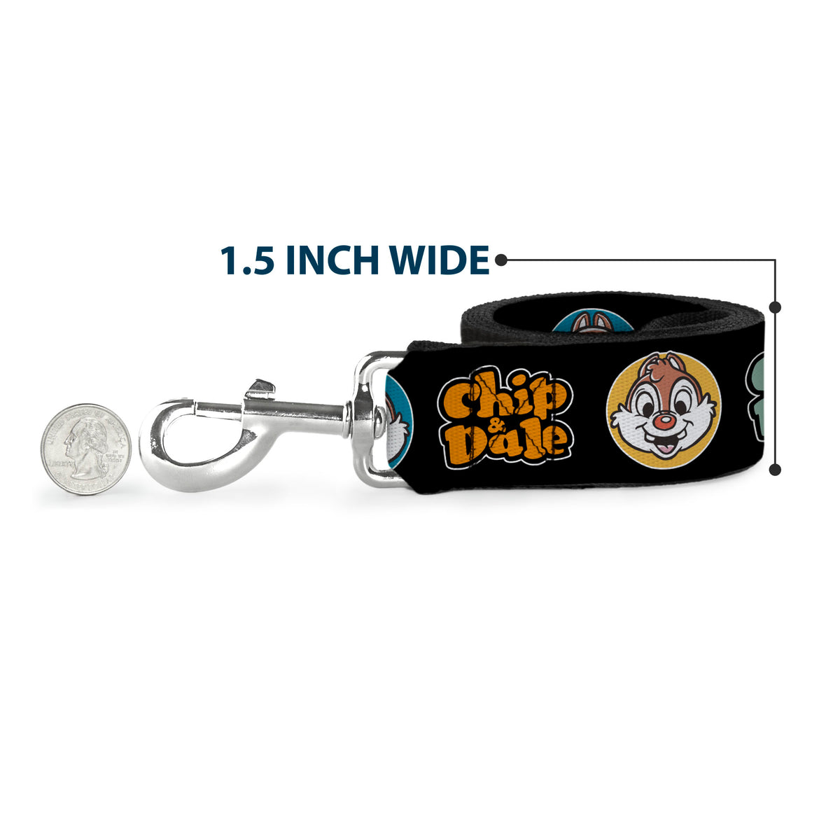 Dog Leash - Disney 11-Sweet Chibi Villain Poses Polka Dot Black/Lavender Dog Leashes Disney