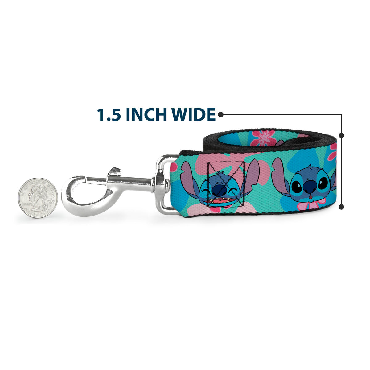 Dog Leash - Pixar Holiday Collection Nutcracker Characters Lineup/Stars White/Blues Dog Leashes Disney